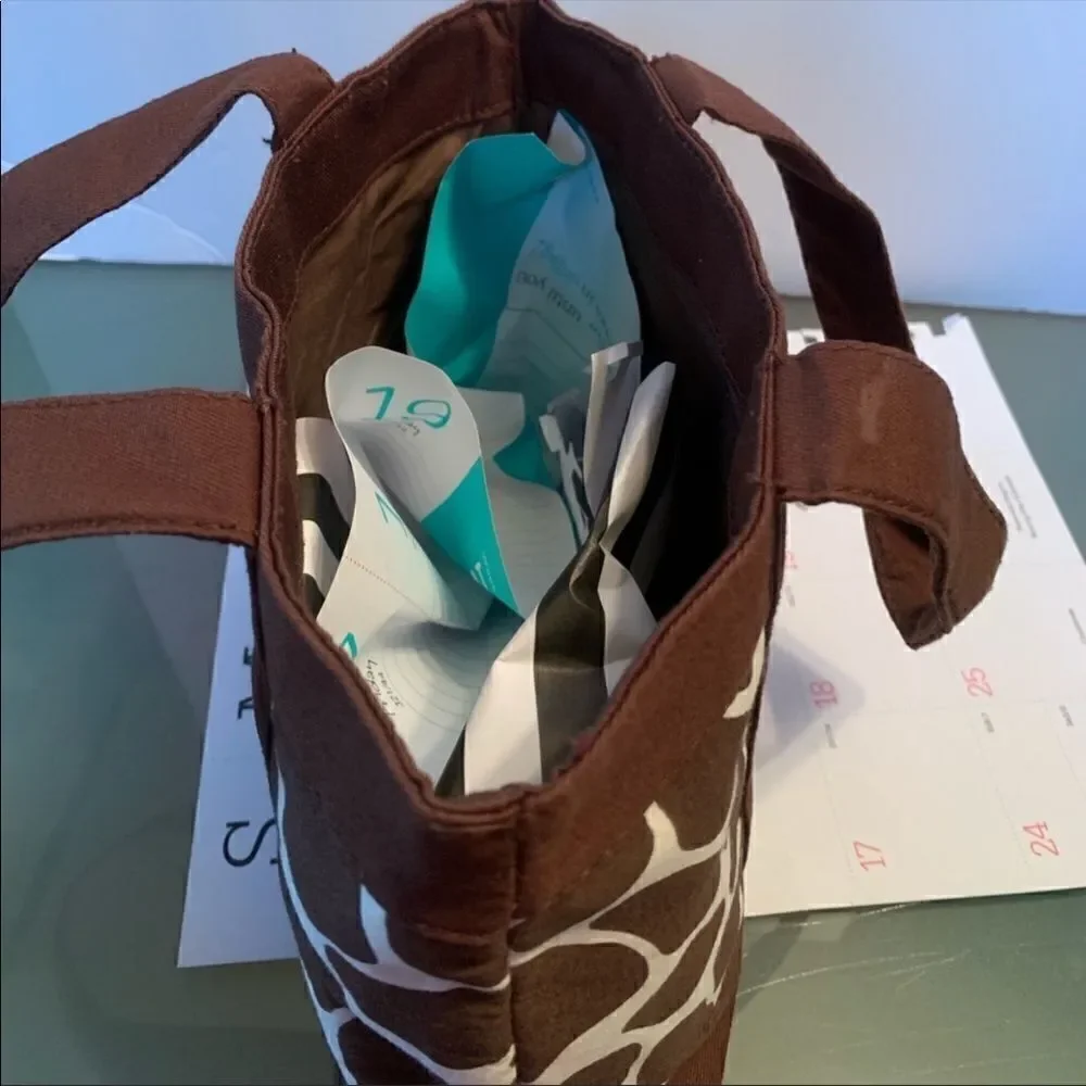 Gymboree Glamour Safari Tote Purse Giraffe Print